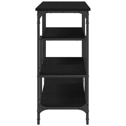 Konsolentisch mit Regal Schwarze Eiche 100 x 35 x 75 cm