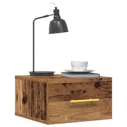 Nachttisch 2 pcs Altholz 35 x 35 x 20 cm Holzwerkstoff