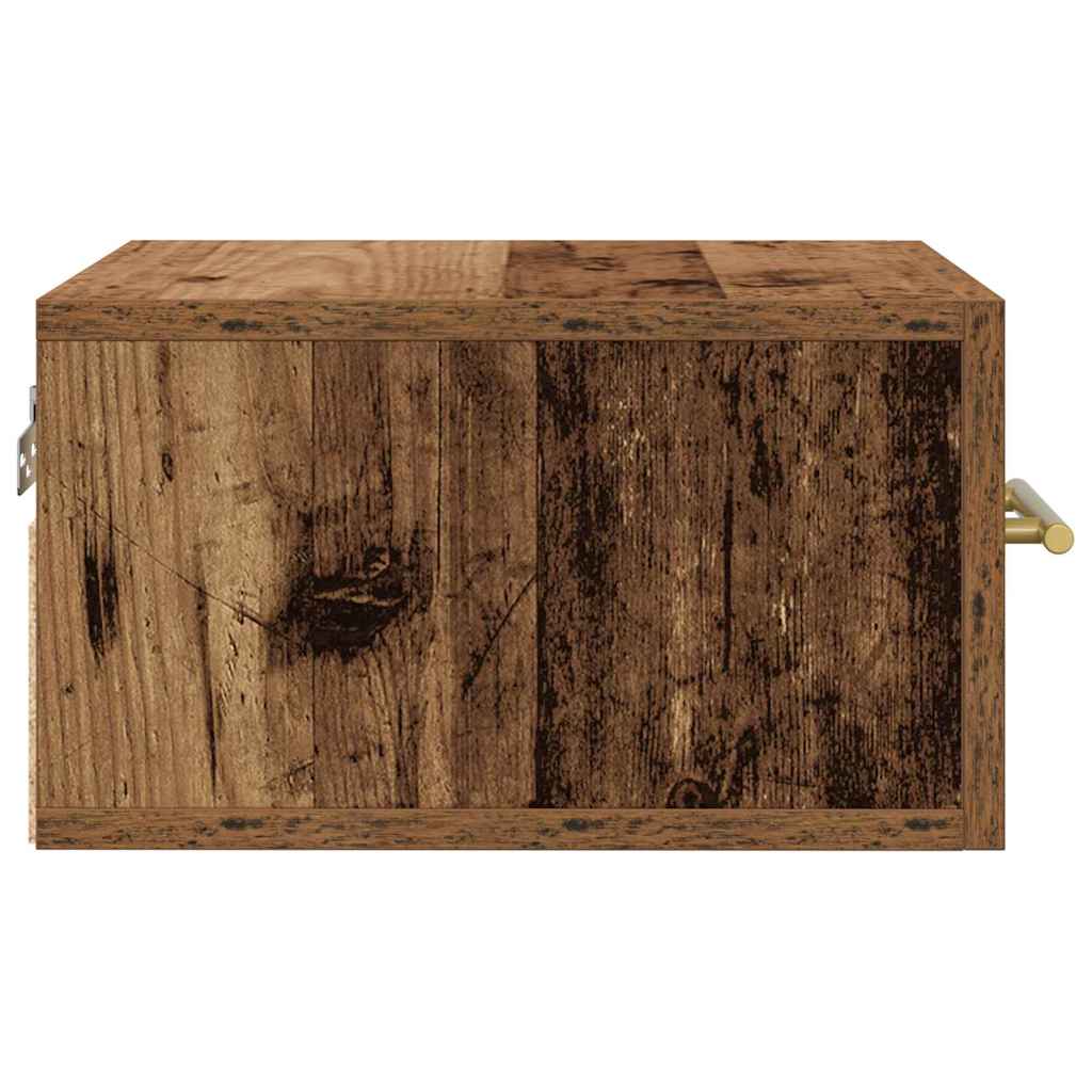 Nachttisch 2 pcs Altholz 35 x 35 x 20 cm Holzwerkstoff