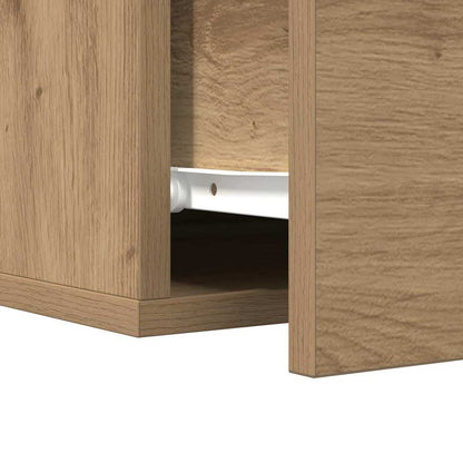 Nachttisch Eiche handwerklich 35 x 35 x 20 cm Holzwerkstoff