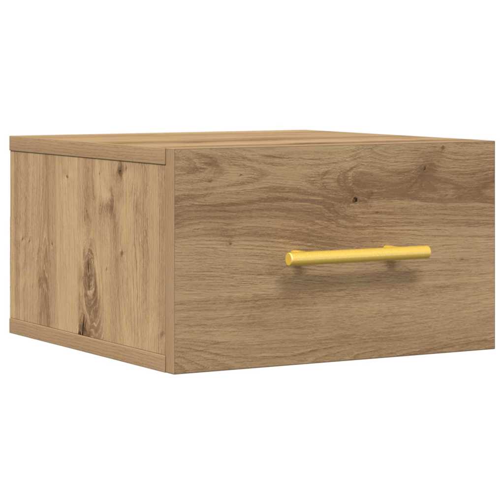Nachttisch Eiche handwerklich 35 x 35 x 20 cm Holzwerkstoff