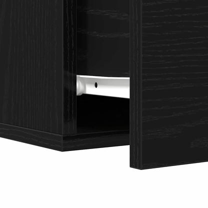 Nachttisch 2 pcs Schwarze Eiche 35 x 35 x 20 cm Holzwerkstoff