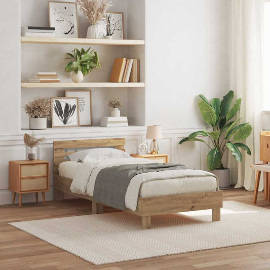 Bettgestell Artisan-Eiche 90 x 190 cm Holzwerkstoff