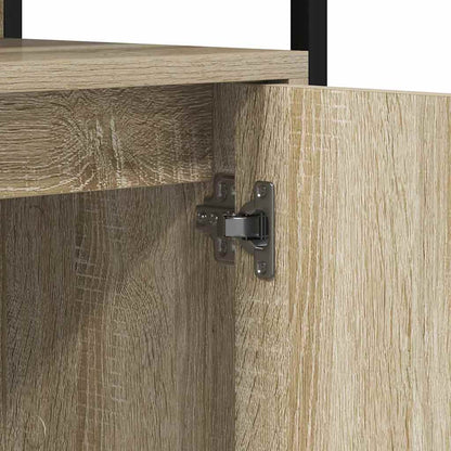Waschbeckenschrank mit Tür Braun 80 x 30 x 60 cm Holzwerkstoff