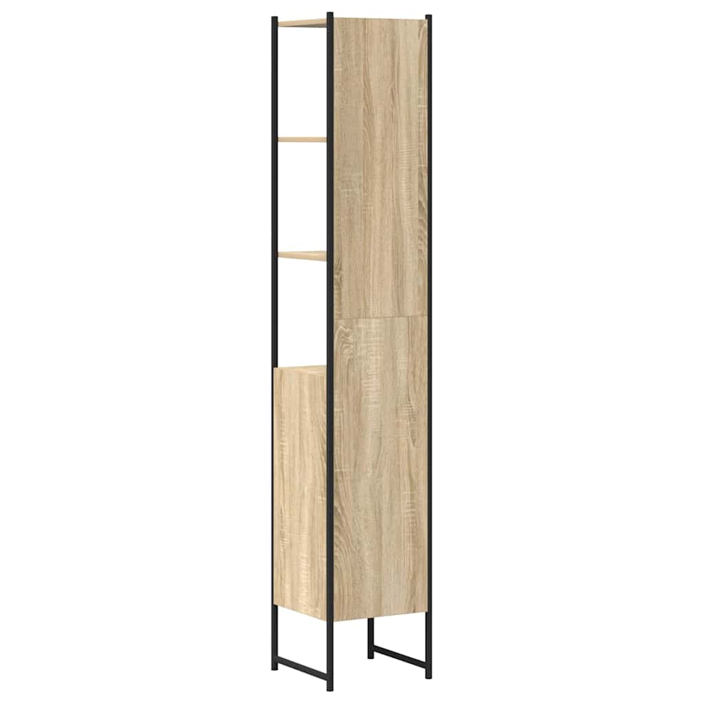 Badezimmerschrank Beige 33 x 33 x 185,5 cm Holzwerkstoff