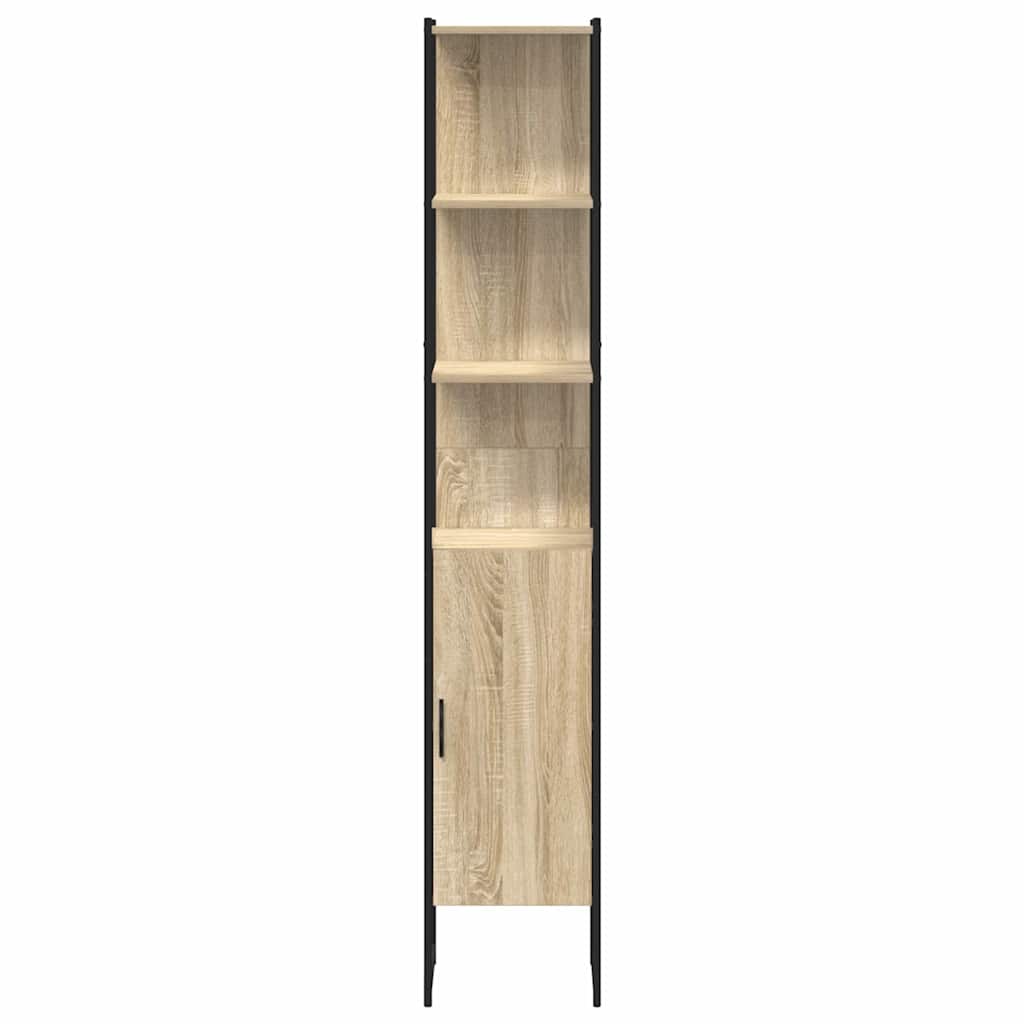 Badezimmerschrank Beige 33 x 33 x 185,5 cm Holzwerkstoff