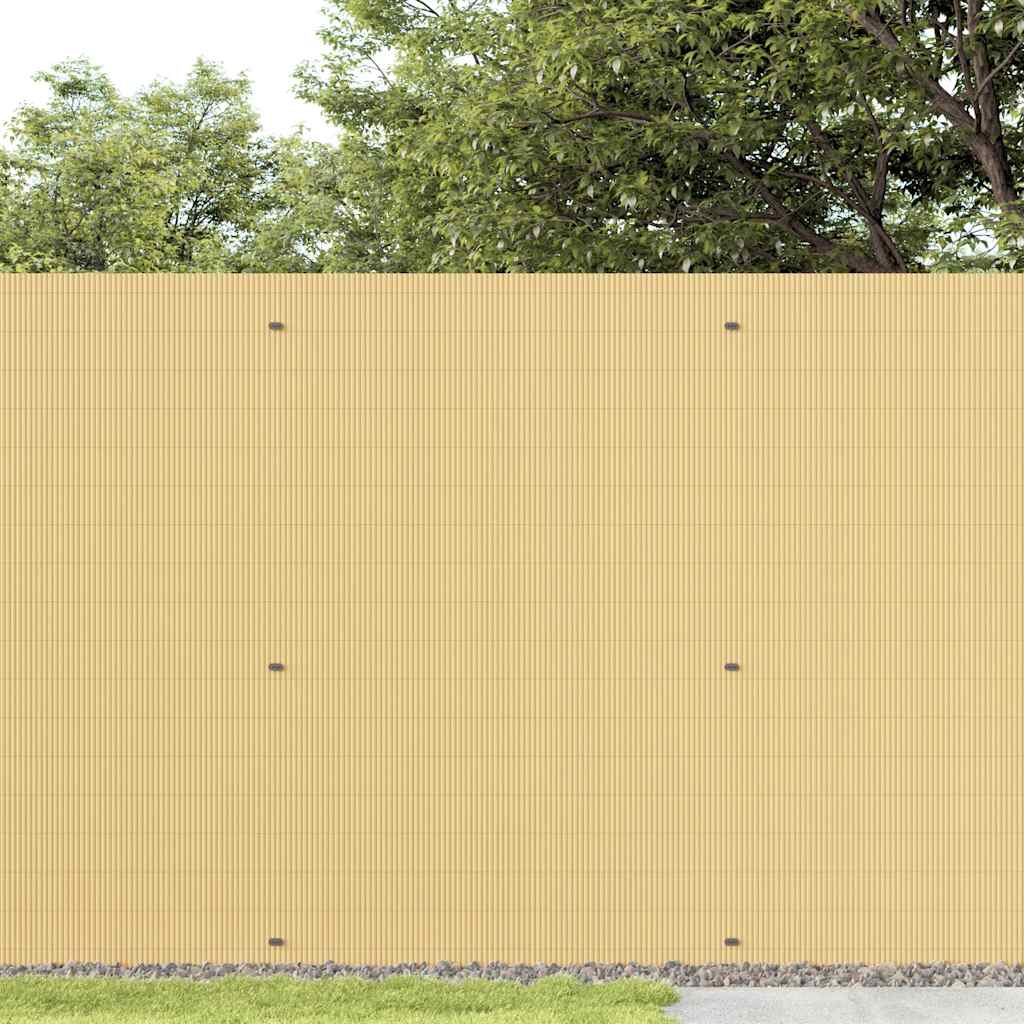 Gartenzaun Doppelseitig Gelb 1,8x5 m PVC