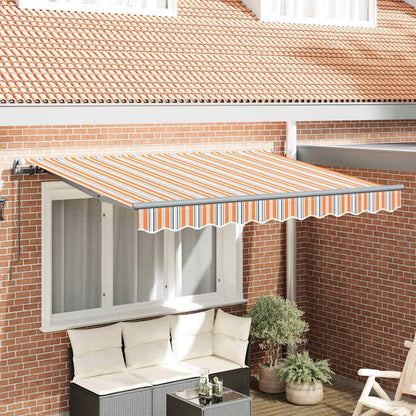 Einziehbare Markise Bunt gestreift 250 x 200 cm
