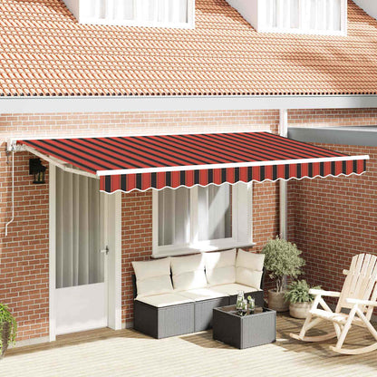 Einziehbare Markise Bunt gestreift 350x200 cm Stoff