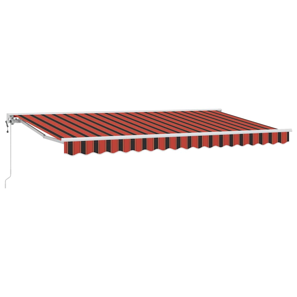 Einziehbare Markise Bunt gestreift 350x200 cm Stoff