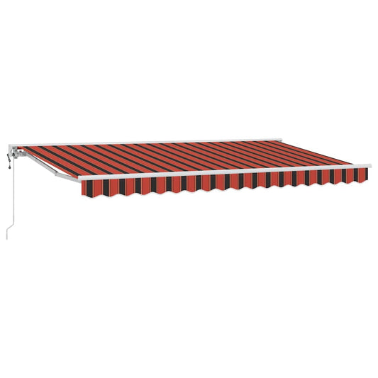 Einziehbare Markise Bunt gestreift 350x200 cm Stoff