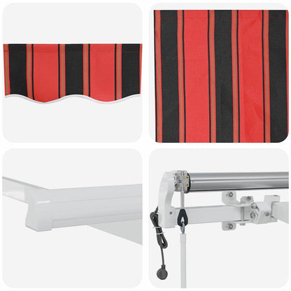 Einziehbare Markise Mehrfarbig 350 x 200 cm