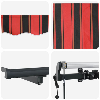 Einziehbare Markise Mehrfarbig 350 x 200 cm