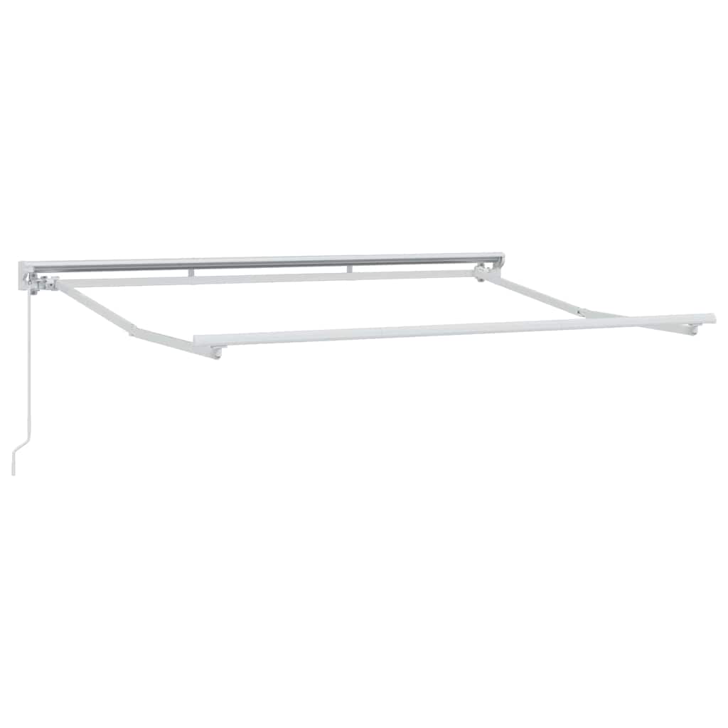 Einziehbare Markise Braun 350x200 cm Stoff