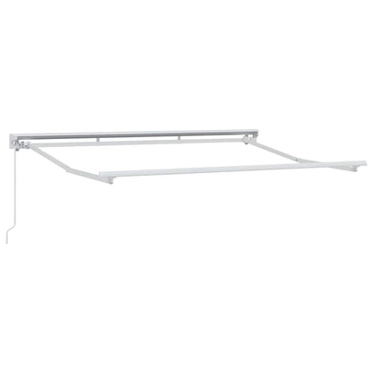 Einziehbare Markise Braun 350x200 cm Stoff