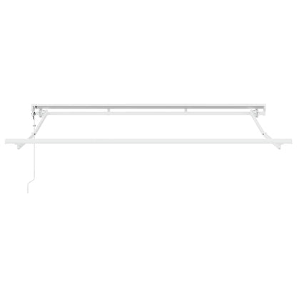 Einziehbare Markise Anthrazit und Weiß 350x200 cm Stoff