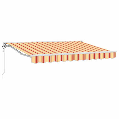Einziehbare Markise Bunt gestreift 350x200 cm Stoff