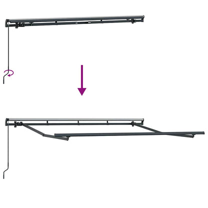 Einziehbare Markise Mehrfarbig 350 x 200 cm