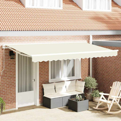 Einziehbare Markise Creme 400x200 cm Stoff