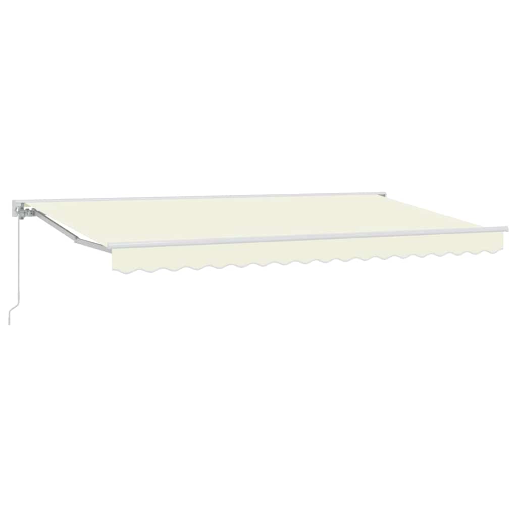 Einziehbare Markise Creme 400x200 cm Stoff