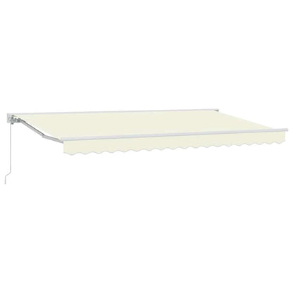 Einziehbare Markise Creme 400x200 cm Stoff