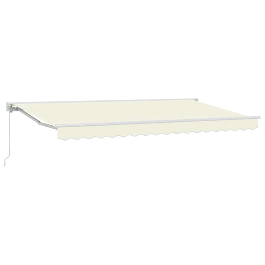 Einziehbare Markise Creme 400x200 cm Stoff