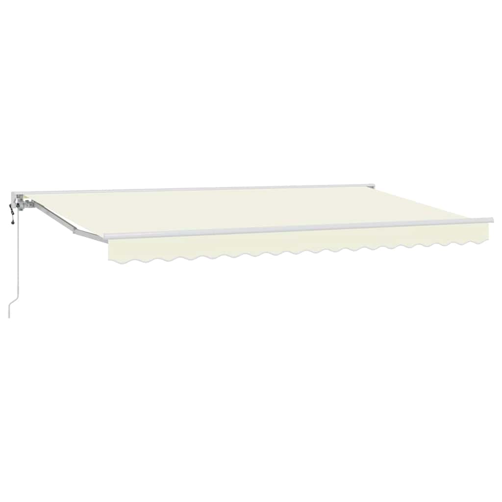 Einziehbare Markise Creme 400x200 cm Stoff