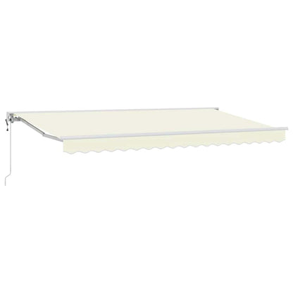 Einziehbare Markise Creme 400x200 cm Stoff