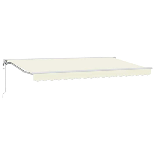 Einziehbare Markise Creme 400x200 cm Stoff