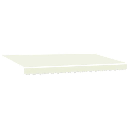 Einziehbare Markise Creme 400 x 200 cm Polyester, Aluminium