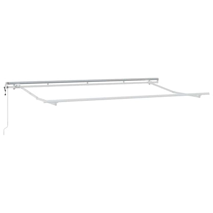 Einziehbare Markise Creme 400 x 200 cm Polyester, Aluminium