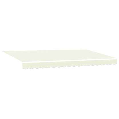 Einziehbare Markise Creme 400 x 200 cm Polyester, Aluminium