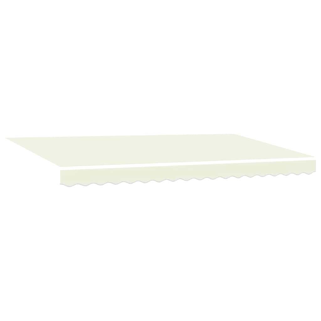 Einziehbare Markise Creme 400 x 200 cm Polyester, Aluminium