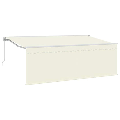 Einziehbare Markise Creme 400 x 200 cm Stoff