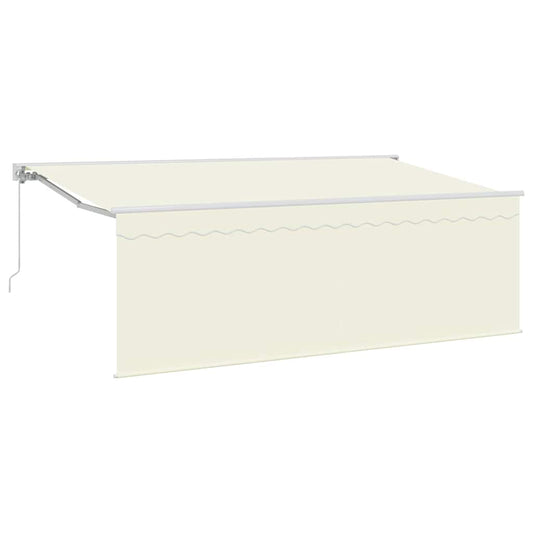 Einziehbare Markise Creme 400 x 200 cm Stoff