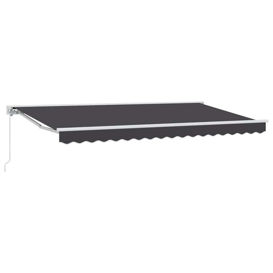 Einziehbare Markise Anthrazit 400x200 cm Stoff