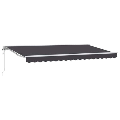Einziehbare Markise Anthrazit 400x200 cm Stoff