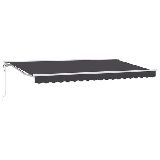 Einziehbare Markise Anthrazit 400x200 cm Stoff