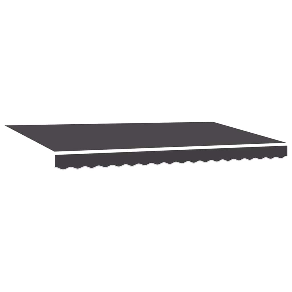 Einziehbare Markise Anthrazit 400 x 200 cm Stoff