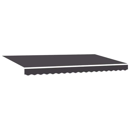 Einziehbare Markise Anthrazit 400 x 200 cm Stoff