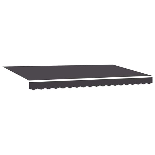 Einziehbare Markise Anthrazit 400 x 200 cm Stoff