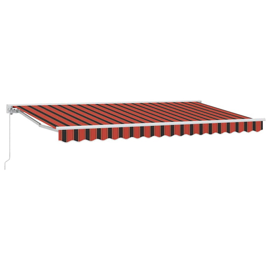 Einziehbare Markise Bunt gestreift 400x200 cm Stoff