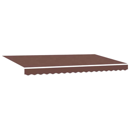 Einziehbare Markise Braun 400x200 cm Stoff