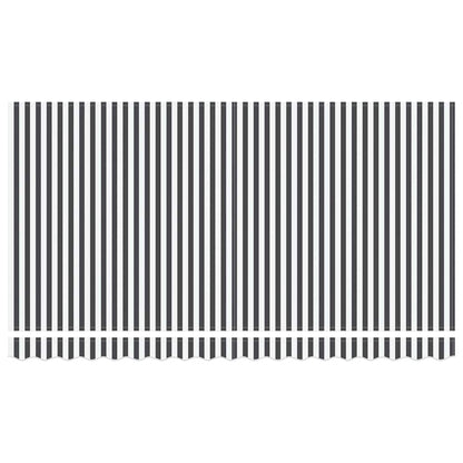Einziehbare Markise Anthrazit, Weiß 400 x 200 cm