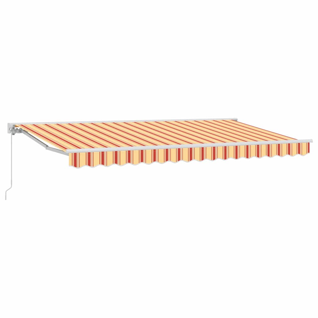 Einziehbare Markise Bunt gestreift 400x200 cm Stoff