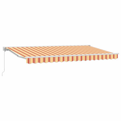 Einziehbare Markise Bunt gestreift 400x200 cm Stoff