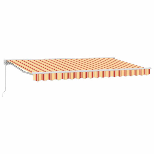 Einziehbare Markise Bunt gestreift 400x200 cm Stoff