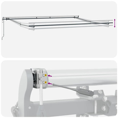 Einziehbare Markise Mehrfarbig 400 x 200 cm