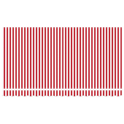 Einziehbare Markise Rot, Weiß 400 x 200 cm Polyester, Aluminium