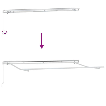 Einziehbare Markise Mehrfarbig 400 x 200 cm